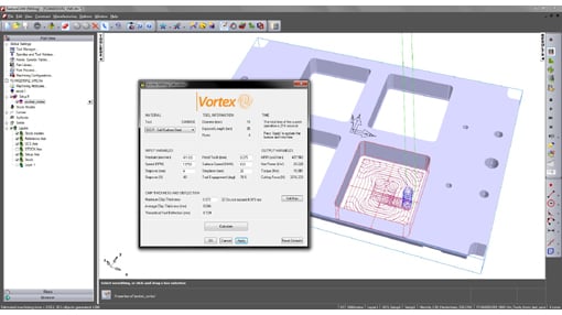 New FeatureCAM includes Vortex milling calculator and more