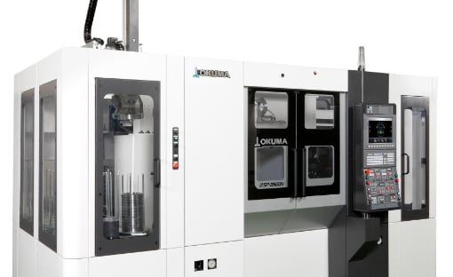 Okuma launches two-spindle smart CNC lathe 2SP-2500H