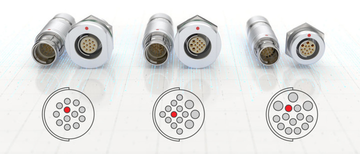 Fischer core First Mate Last Break connectors ensure electrical safety and mechanical reliability for medical devices