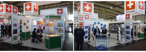 Swiss pavilions at Hannover Messe 2013