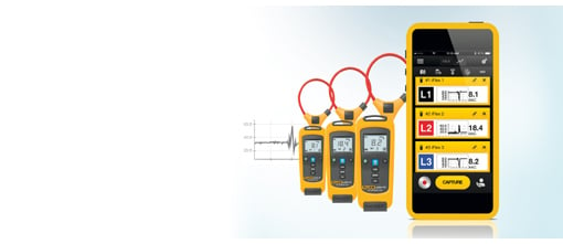 Measuring instruments with wireless Fluke Connect system