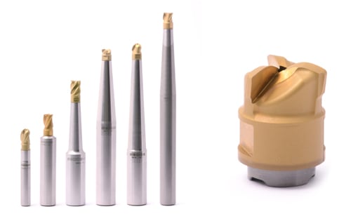 A tool system with replaceable fluted inserts for significantly higher precision and process security
