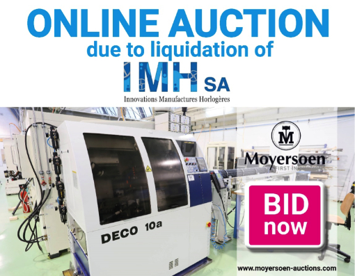La Manufacture IMH SA sera liquidée par le biais d'une vente aux enchères en ligne