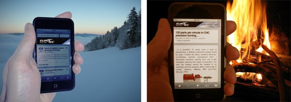 Eurotec's blog well received on iPhones and iPods