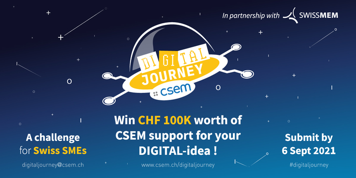 Concours : le CSEM offre CHF 200'000.- de soutien à deux PME suisses qui osent la digitalisation